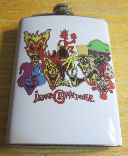 Insane Clown Posse ICP Hatchetman Psychopathic Stainless Steel 8oz Flask NEW - Picture 2 of 4