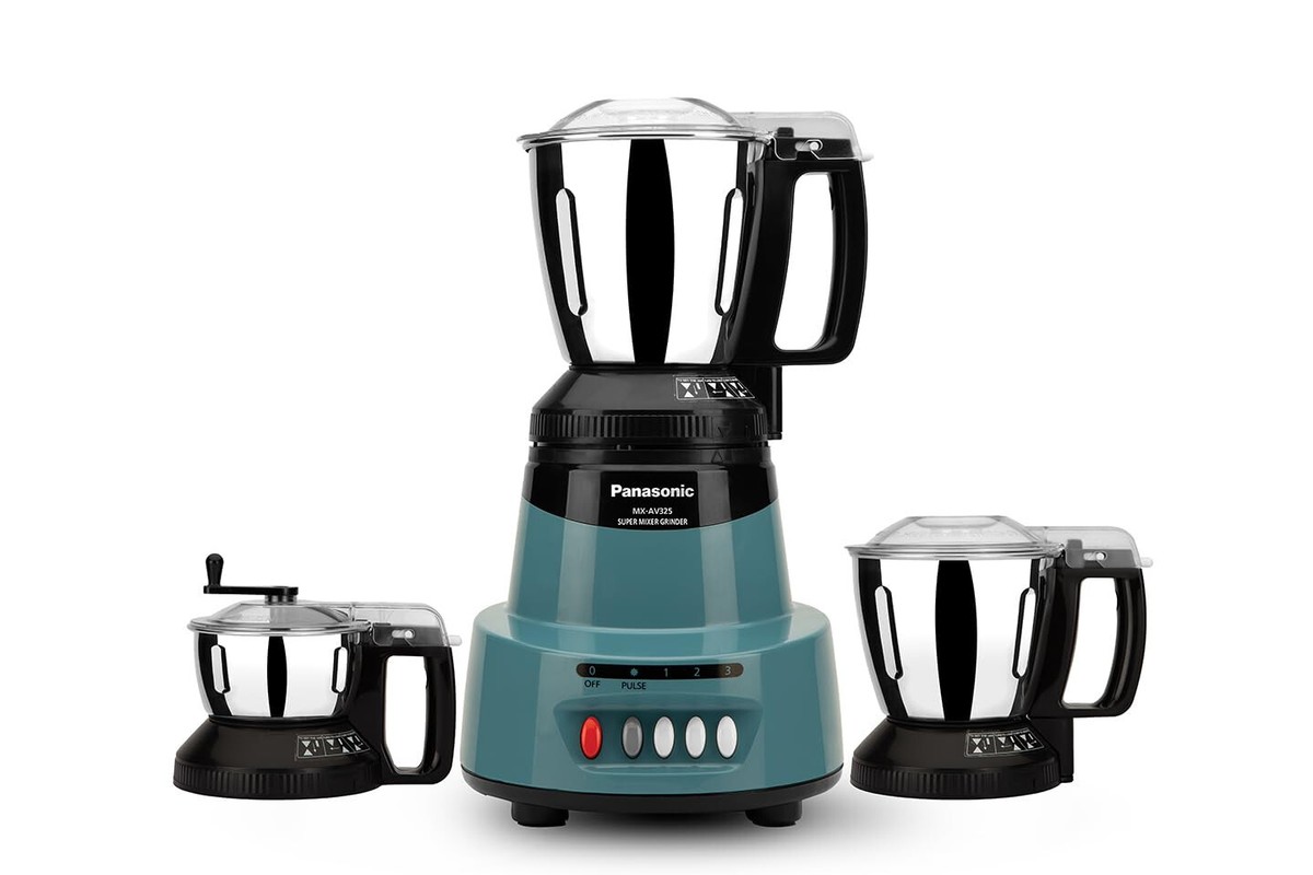 Panasonic 1500W Mixer Grinder with 3 Stainless Steel Jars set,MX