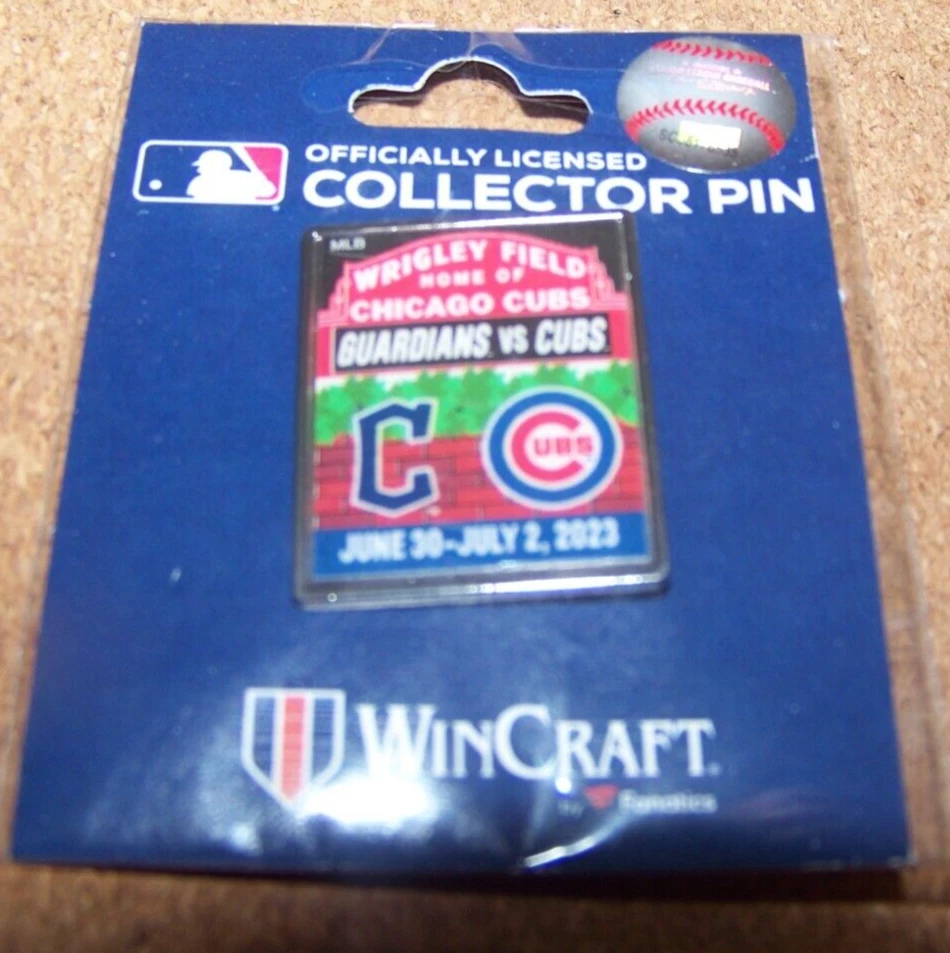 2023 Cubs Guardians Interleague Wrigley Field pin Chicago Cleveland FREE SHIP! - Image 3 of 4