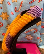 Handknit scarf @lemonzone acrylic @winterweatherscarf @scarves