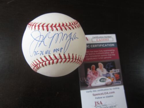 Joe Morgan Autograph Signed Baseball Ball JSA (B31) Cincinnati Reds 75-76 MVP