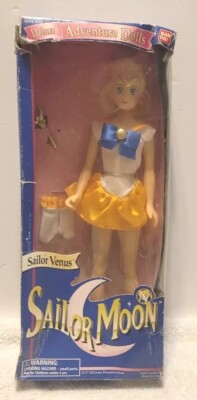 Salior Moon Deluxe Adventure Dolls Sailor Venus 11.5  Bandai  1995 brand new !!!