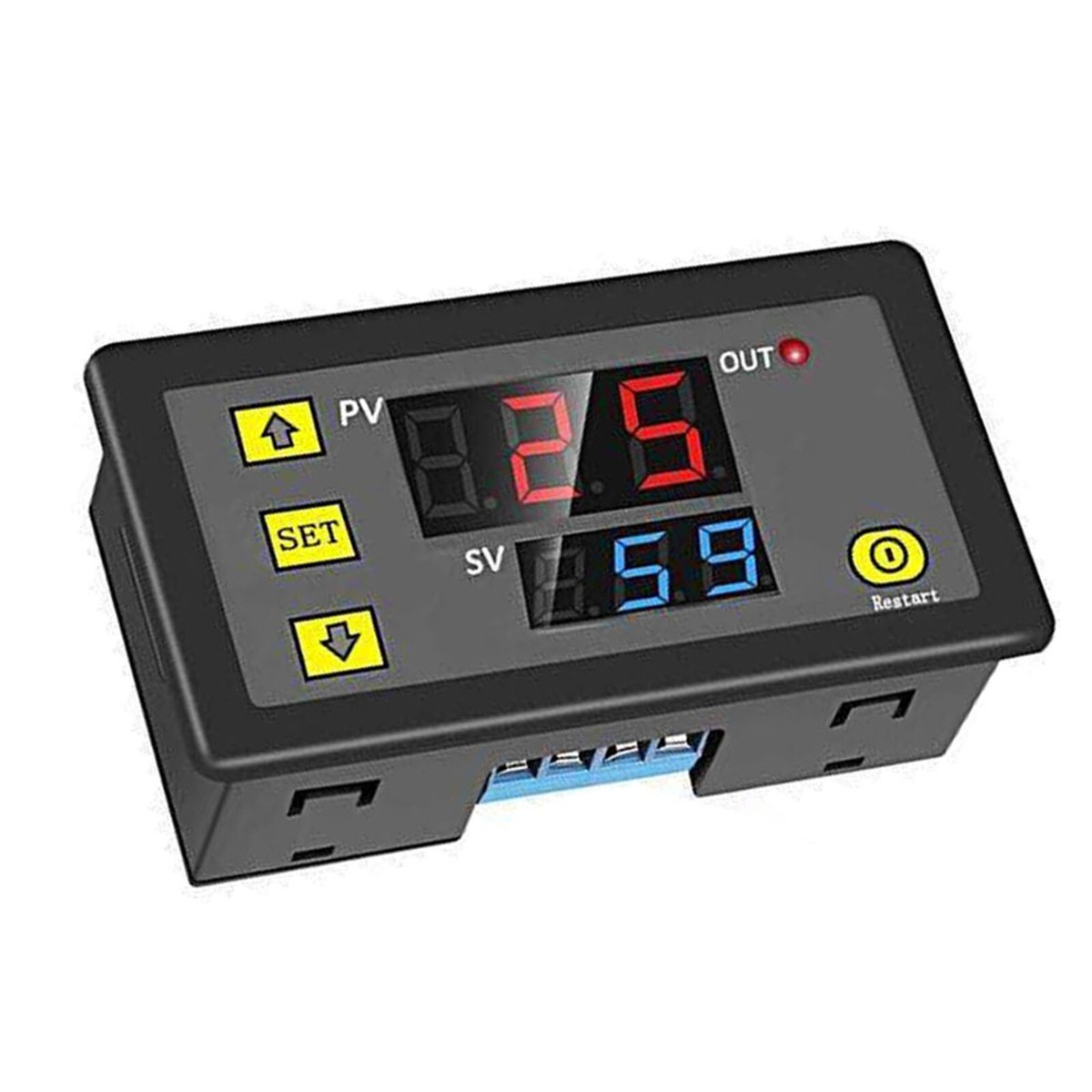 Programmable Timer CKFR Digital Timer Dc /Ac 12V 16A Lcd Display Ovp ...