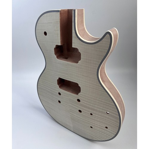 DIY Electric Guitar Kits Flame Maple Veneer Archtop Binding FREE SHIPPING - Picture 12 of 24