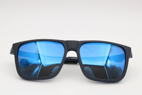 Carrera 4020/Cs Fll99 Black/Blue Square Polarized Sunglasses Has Top 58-16-140 - Picture 7 of 8
