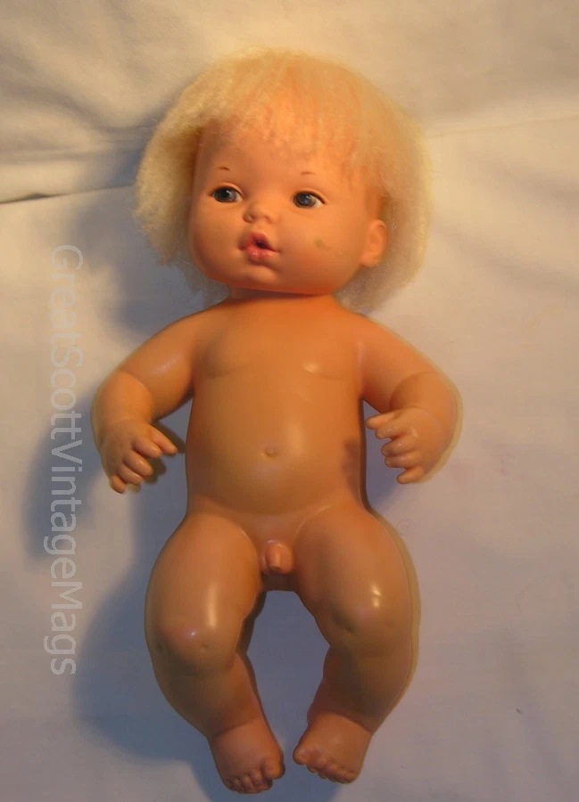 Vintage 1972 Mattel Baby Tender Love Brother Love Doll 14