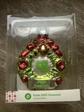 Publix 2025 Chtistmas Ornament Wreath 95th Anniversary Limited Edition