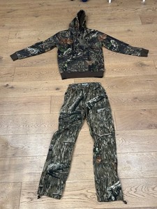 Mossy Oak Mens Camouflage Hunting Jacket/Pant Set Size M
