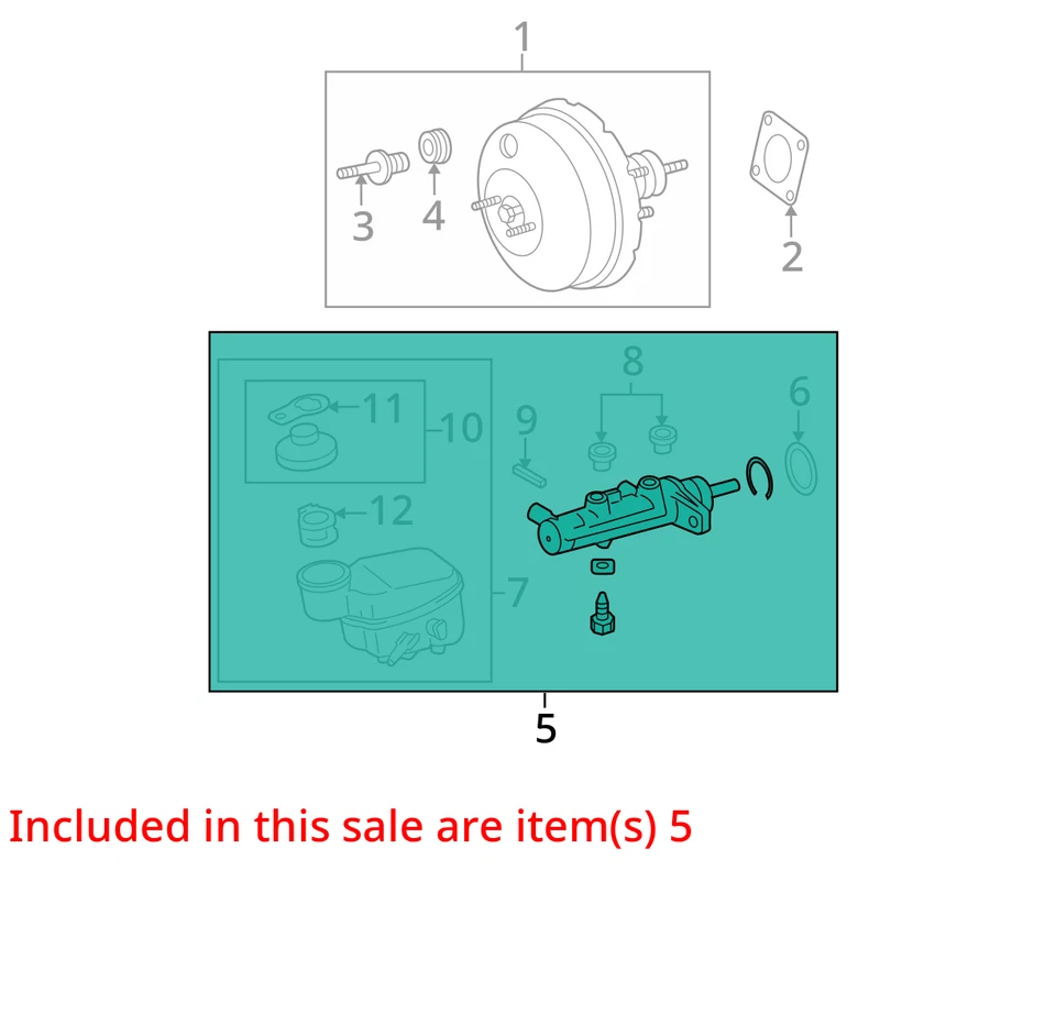 Toyota Yaris 2007 cilindro maestro de frenos OEM 48 k millas - LKQ403303771 Foto 4 de 4