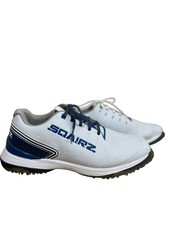 Zapatos de golf SQAIRZ Speed Bold para hombre blancos/azules con púas talla 12