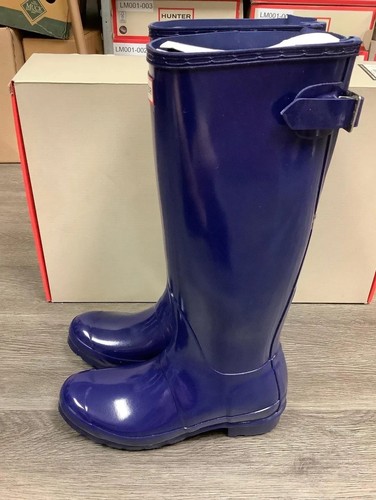 NEW! Hunter Women’s Original Tall Waterproof Rain Boots Melody/Electric Storm 6 - Picture 4 of 8