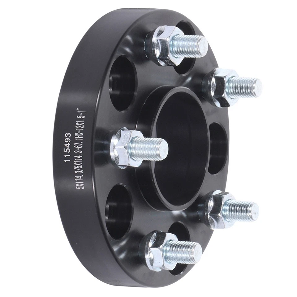 Separadores de rueda centrados en el cubo de 1" 4 piezas 5x4,5 para Hyundai Mazda Mitsubishi Foto 2 de 4
