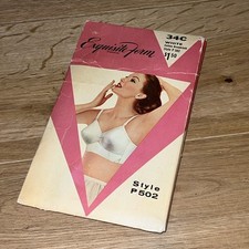 Exquisite Form Bra Size 34c Style P 502 Brassieres Vintage Cone Pin Up NIB