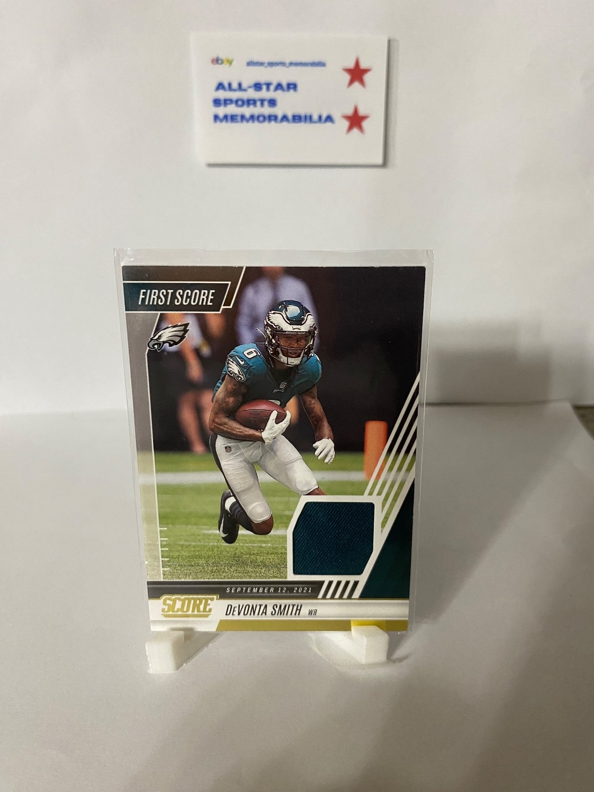 DeVonta Smith First Score 2022 Score Jersey Patch FS8
