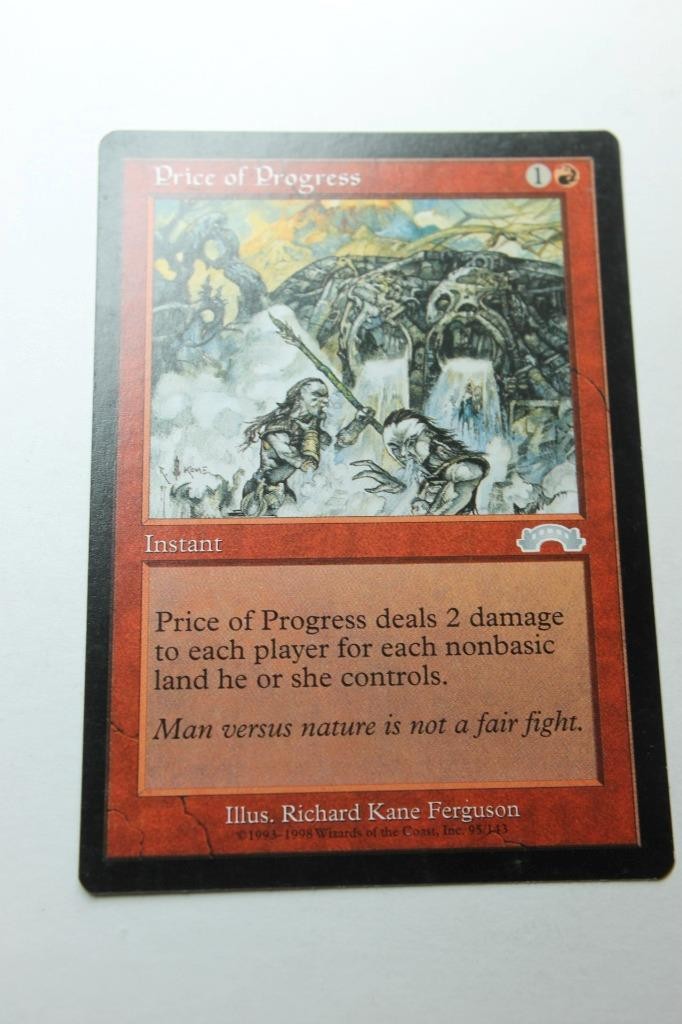 MTG Price of Progress x1- -Exodus-Lightly Played