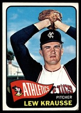 1965 Topps Lew Krausse #462 Kansas City Athletics
