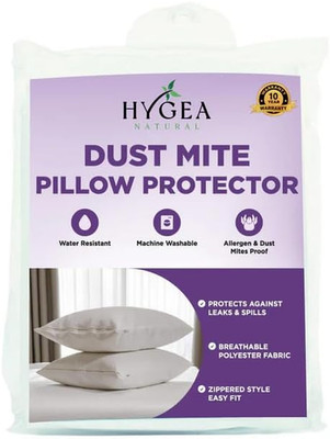 Hygea Dust Mite & Allergen Pillow Protectors Queen 20x30Set of 2 | Zippered |...
