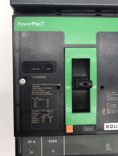 HOUSTON STOCK NEW SQUARE D HJA36050 POWERPACT HJA 50 AMP FREE 2 DAY AIR BUY NOW - Picture 3 of 8