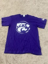 Vintage Kansas State Wildcats ICAT Shirt Mens Large Purple 04-05 College Tee