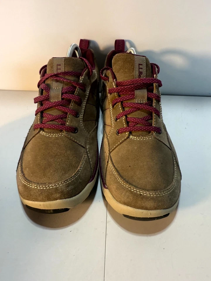 L.L. Bean Beansport 501754 Mujer EE. UU. 9.5 Zapatos Anchos Marrón Gamuza Tenis Atléticos Foto 2 de 4