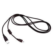 1.8M USB 2.0 Black Data Charger Cable For Ps3 Game Wireless Controller;