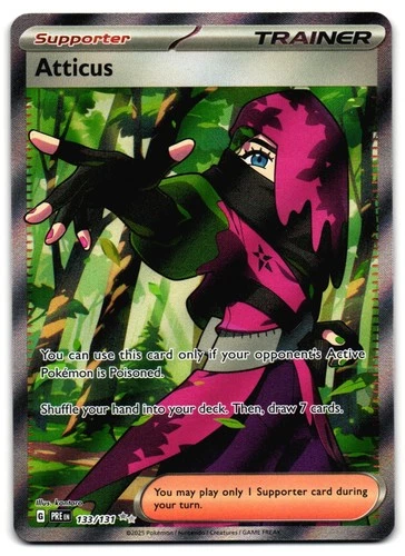 Atticus 133/131 - Prismatic Evolutions Ultra Rare Pokemon TCG - LP Card