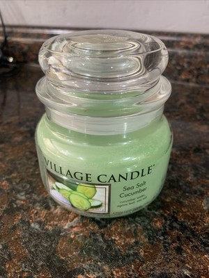 Village Candle 9.25 Oz. Sea Salt Cucumber Retired Scent