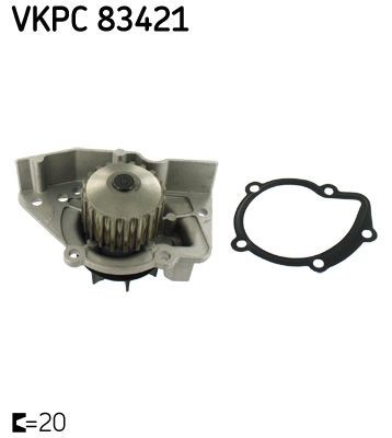 SKF VKPC 83421 Water Pump for CITROËN,FIAT,PEUGEOT,SUZUKI - Image 3