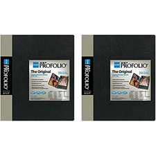 Itoya Original Art Profolio 8.5" x 11" Storage/Display Book 24 pages, Black