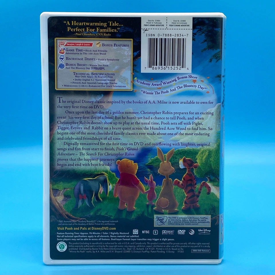 Pooh's Grand Adventure - The Search for Christopher Robin - DVD PLAY TESTED Foto 2 de 3