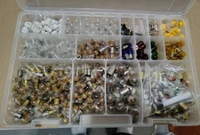 CASE Of ASSORTED MINI LIGHT BULBS - 200+ BULBS