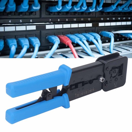 RJ45 Crimp Tool Kit 6P 8P Pass Through Crimper With 50Pcs Connectors 50Pcs - Afbeelding 4 van 24