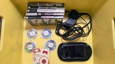 Sony PSP 1000 Series Handheld Game Console - Black with games and films bundle