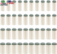 40Pcs Slip on Pool Cue Tips, 4 Sizes Pool Stick Tips No Glue or Tool Required Bi