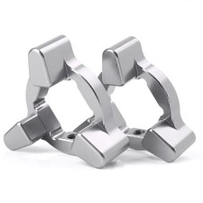 Front anodized Gabel Preload Adjusters 14mm Universal Motorrad CNC Silber