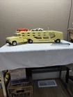 1959 Tonka Car Carrier #40 original condition + 2 rider cars & ramp, Very Nice