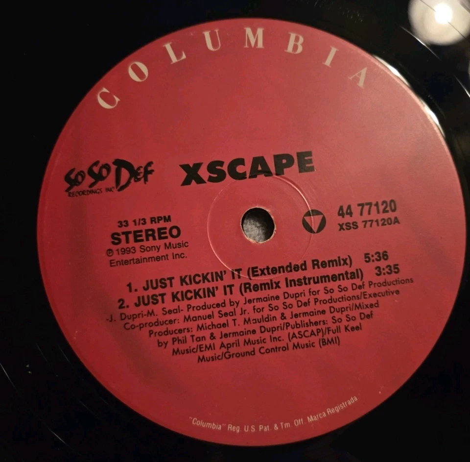 Xscape – Just Kickin' It | Vinyl | 1993 |44 77120 Lp Single Columbia So So Def Foto 4 de 4