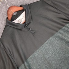 Nike Golf Tour Performance Dri-FIT Polo Shirt Mens XL Black Green Colorblock