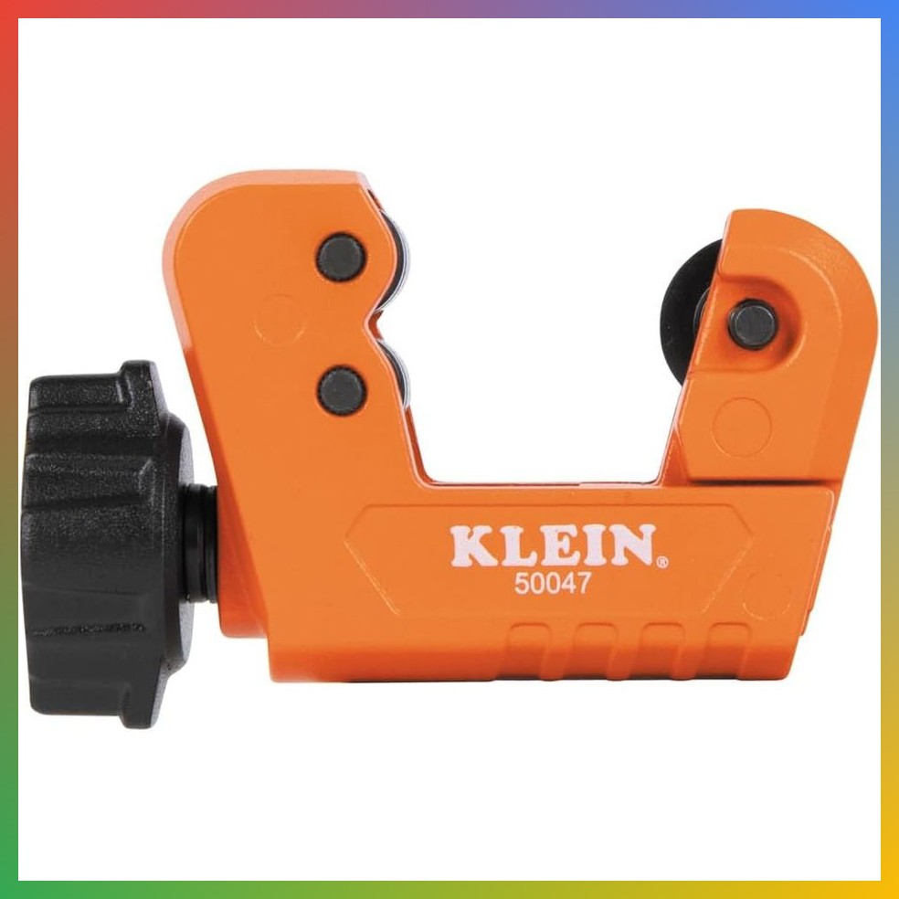 Mini Tubing Cutter 1-1/8-Inch for Copper & Aluminum Tubing Zinc Alloy Orange