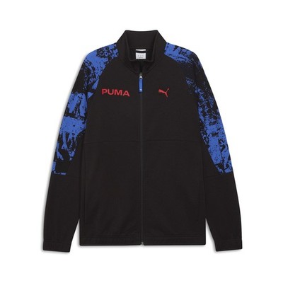 PUMA Essentials Patterned Track Jacket Mens Size L  Casual Athletic Outerwear 52