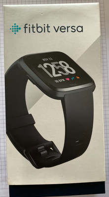 Fitbit Versa  40 mm Smartwatch GPS Touchscreen Silikon-Armband Schwarz