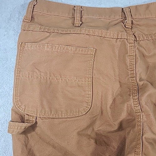 Bulwark FR Ultrasoft Carpenter Pants Men's 38x33 Brown Canvas Flame Resistant - Picture 20 of 24