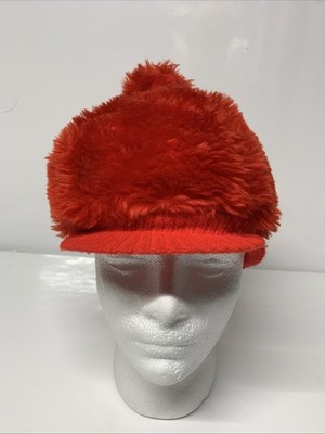 Vintage 50s 60s Mod Funky Faux Fur Winter Hat with Pom Pom  display picture 1