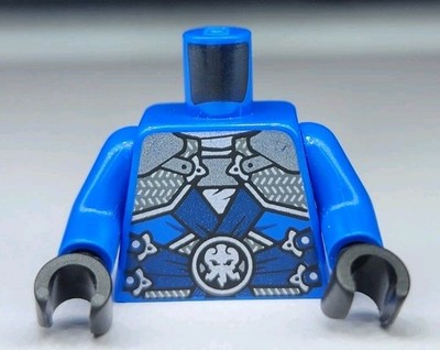 NEW LEGO   Minifigure Torso Part Blue Jay Stone Armor Rebooted Lightning 