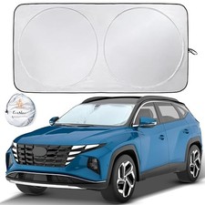 Car Front Windshield Sun Shade for Car  SUV Accessories for Maximum Sun Large