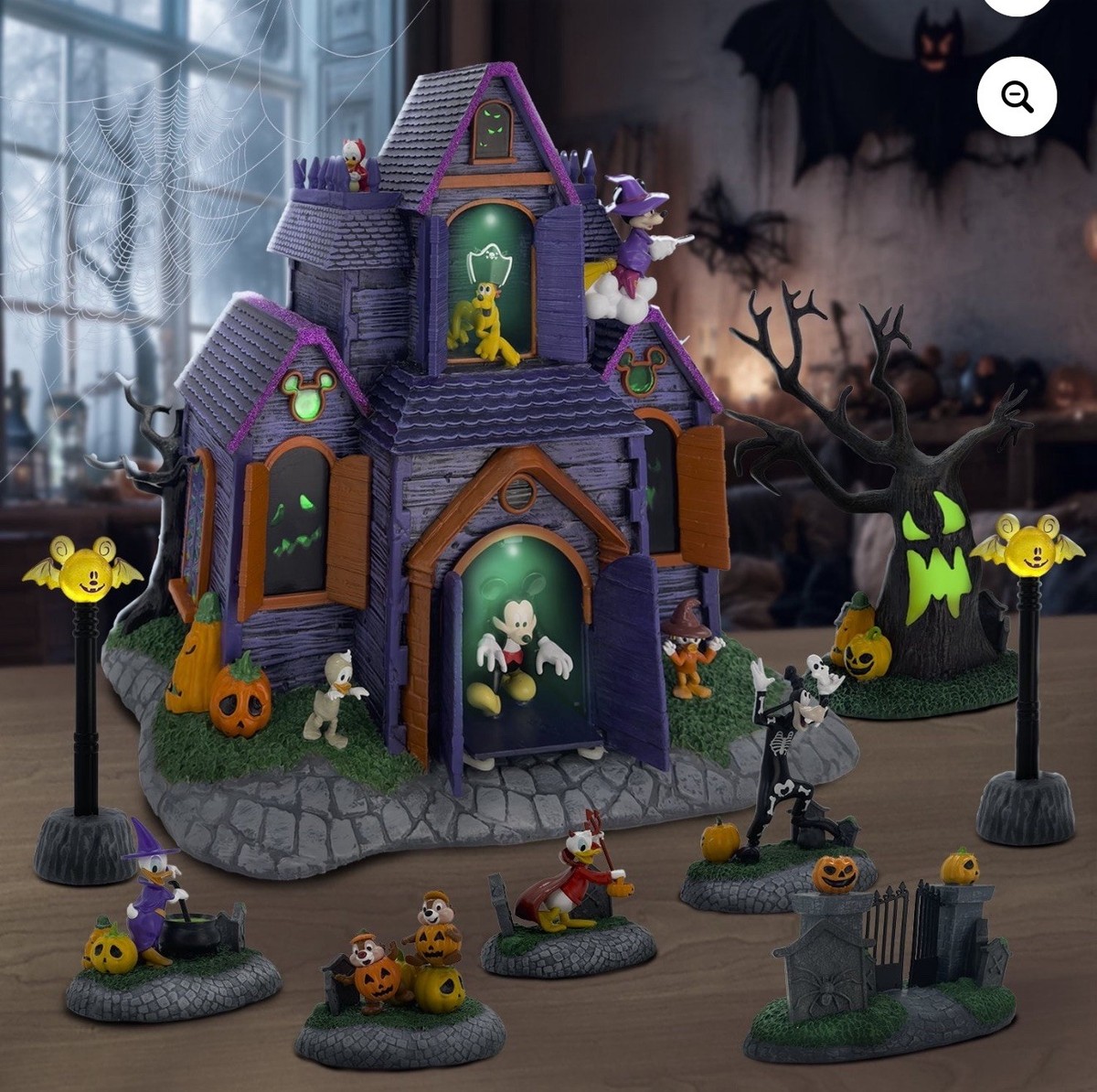 Disney (1598494) 12-Piece Halloween Village Set for sale
