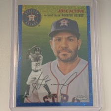 Topps Chrome Jose Altuve #281 Blue Mini-Diamond Refractor /199 Astros