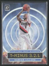 2019-20 Donruss Optic #7 Damian Lillard T-Minus 3, 2, 1, Holo
