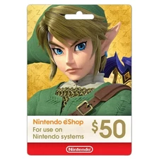 Nintendo eShop Gift Card $50 Nintendo Switch Digital Delivery