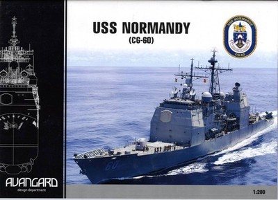 Special Price AVANGARD 1:200 US Navy Missile Cruiser USS NORMANDY CG-60 (Card